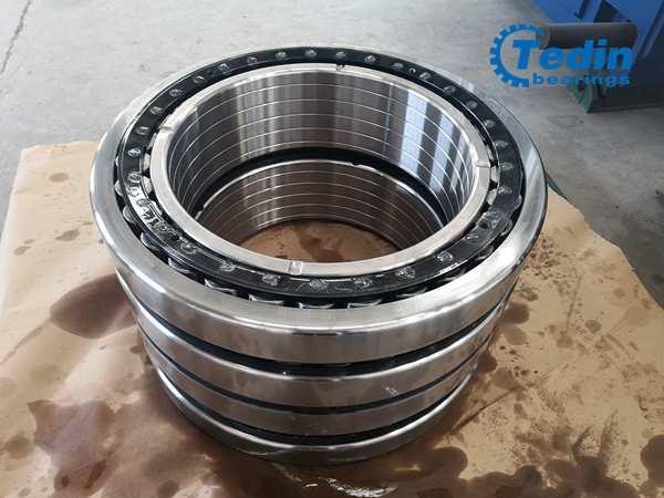 Četveroredni valjkasti ležajevi velike veličine koji se koriste za valjanje.